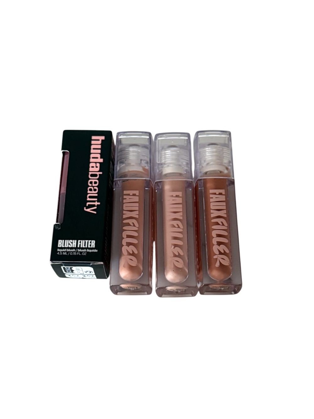 HUDA BEAUTY lip gloss + blush set. BRAND NEW